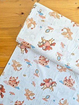 Tela Sarga Princesas y Dragones