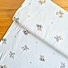 Tela interlock, tela de algodón suave con estampado de ositos y estrellas para confección, ropa infantil y manualidades en Chile