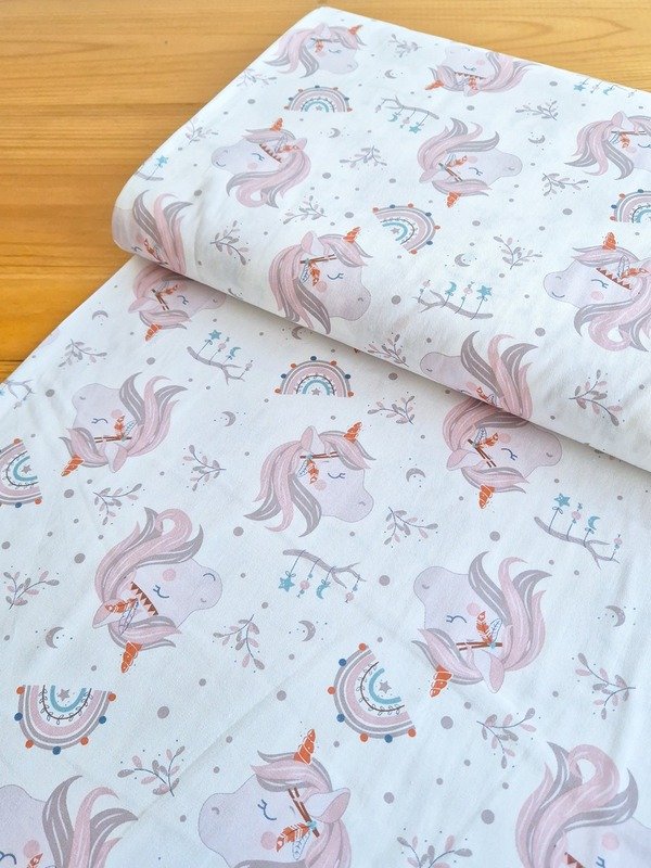 Tela Sarga Unicornios y Arcoíris Boho