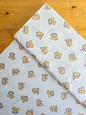 Tela Sarga Caras de Osos Rey