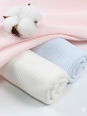 Tela Waffle Jacquard 100% Algodón