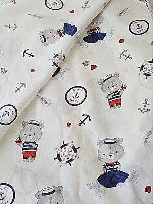 Tela Sarga Ositos Marineros