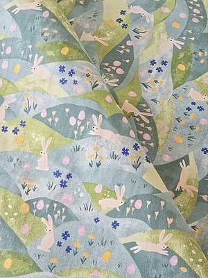 Tela Sarga Conejitos en el Valle