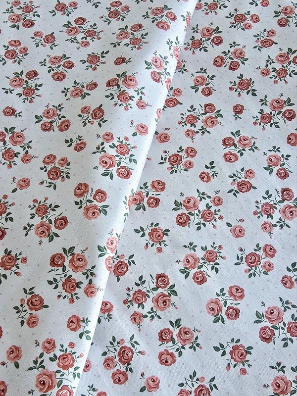 Tela Sarga Mini Rosas