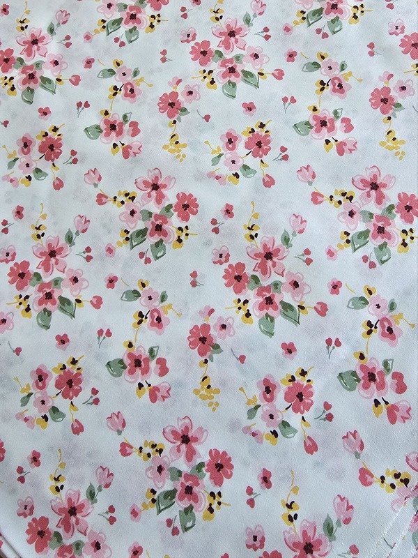 Tela Sarga Floral Pastel