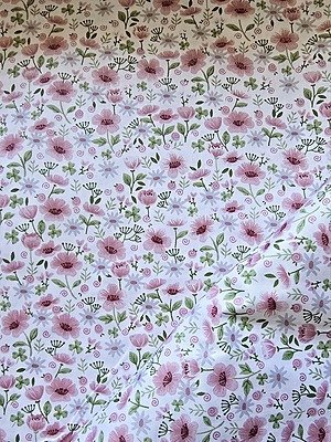 Tela Sarga Floral Rosa