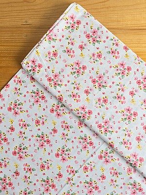 Tela Sarga Floral Pastel