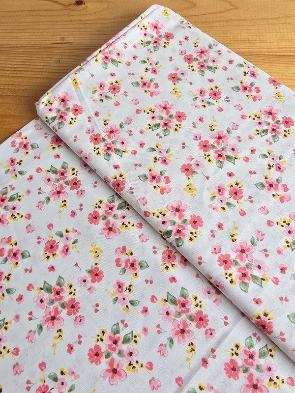 Tela Sarga Floral Pastel