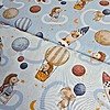 Tela Sarga Erizos y Ratoncitos Astronautas