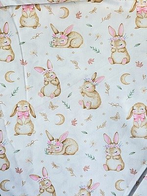 Tela Sarga Conejitos Dulces Sueños