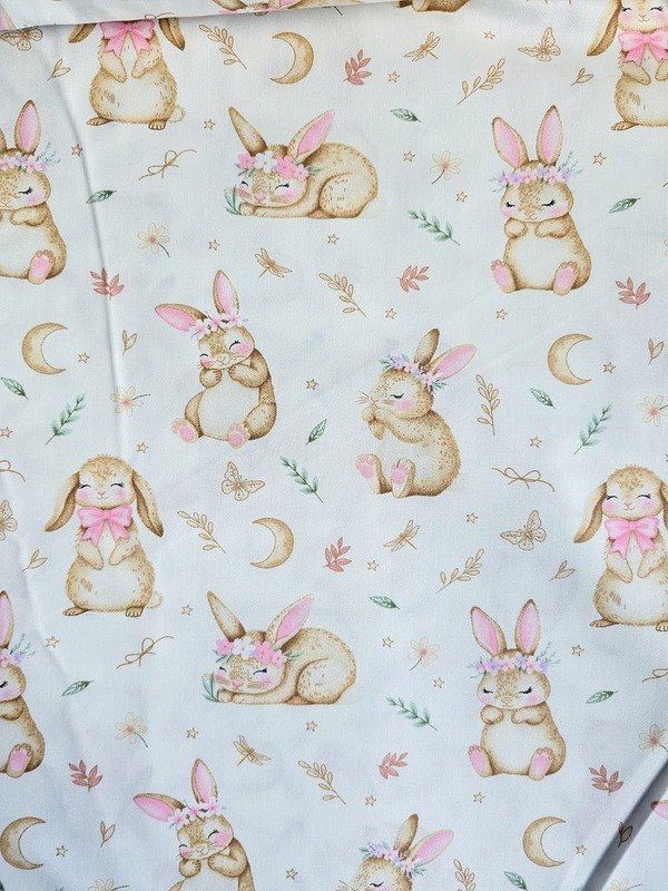 Tela Sarga Conejitos Dulces Sueños