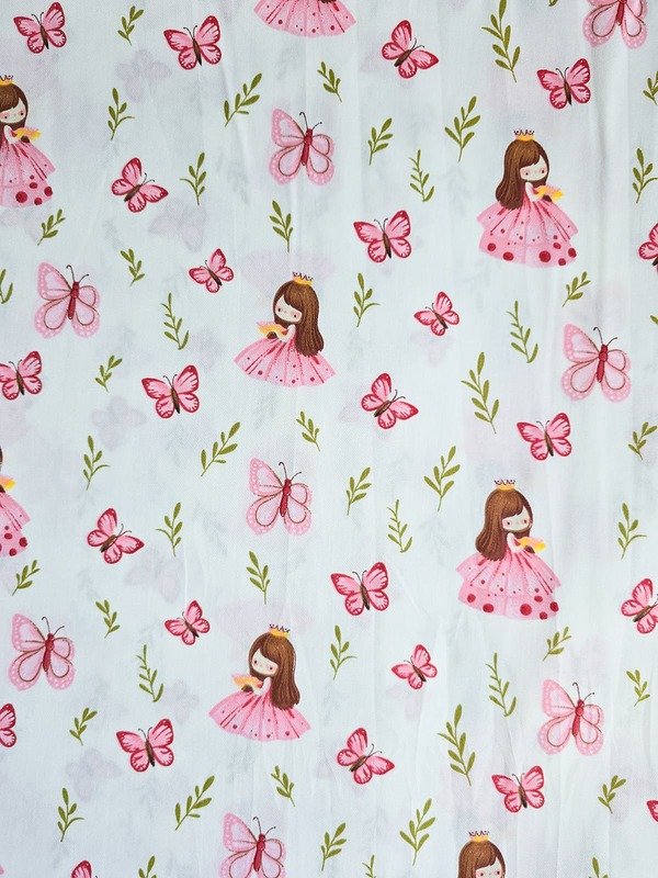 Tela Sarga Princesas y Mariposas
