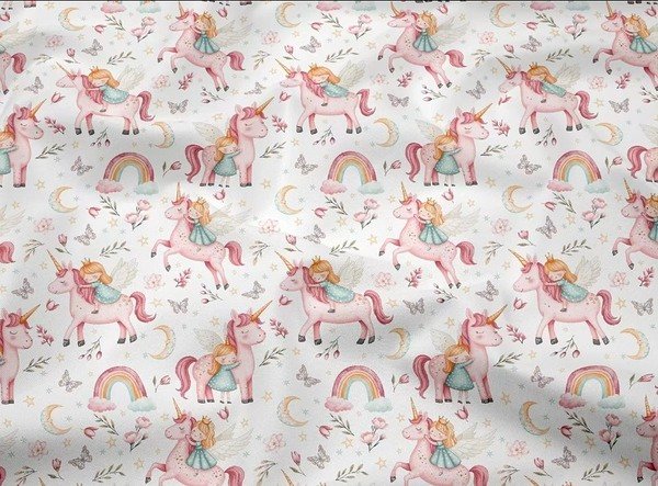 Tela Sarga Princesas y Unicornios