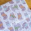 Tela Sarga Gatitos Invernales