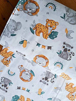 Tela Sarga Animalitos de la Selva