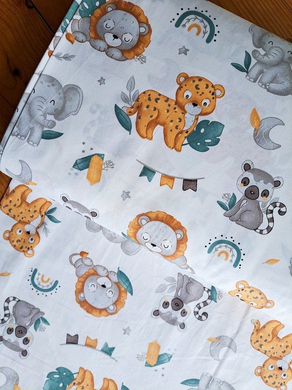 Tela Sarga Animalitos de la Selva