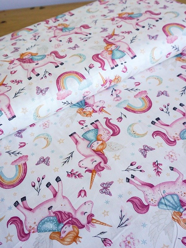 Tela Sarga Princesas y Unicornios