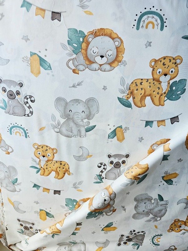 Tela Sarga Animalitos de la Selva