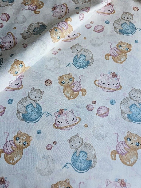 Tela Sarga Gatitos Espaciales