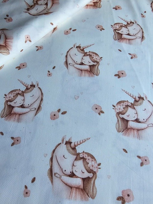 Tela Sarga Niña y Unicornio